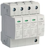 Ограничитель импульсных напряжений УЗИП DKC Jupiter 4п L1-L2-L3-N-PE классII 40кА картинка